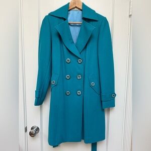 Electric Blue Trench Coat